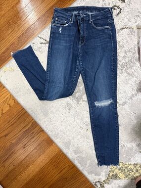 MOTHER looker ankle fray Jeans 29